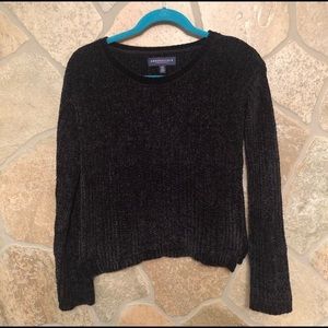 NWOT Aeropostale black chenille sweater